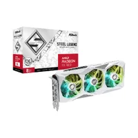 Placa De Vídeo Asrock Amd Radeon Rx 7600 Steel Legend 8GB Oc Gddr6 128 Bits - Rx7600 Sl 8go