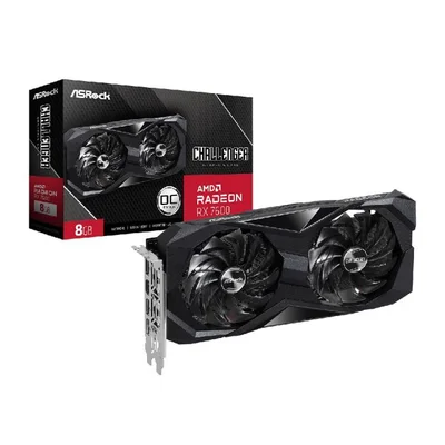 Placa de Vídeo Challenger ASRock, AMD Radeon RX 7600, 8GB, GDDR6, 128 Bits - 90-GA41ZZ-00UANF