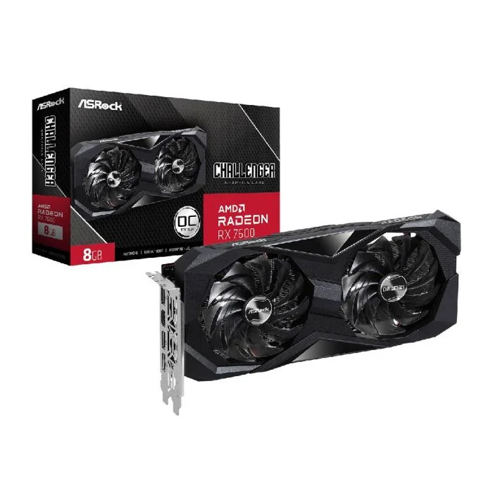  Challenger ASRock, AMD Radeon RX 7600, 8GB, GDDR6, 128 Bits - 90-GA41ZZ-00UANF