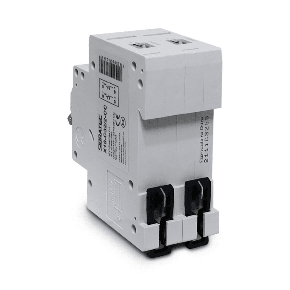 Imagem 5 de 5 do produto Disjuntor Mini Din Fotovoltaico 800vcc | BiPolegadasar X10 32a | Ruptura 10ka
