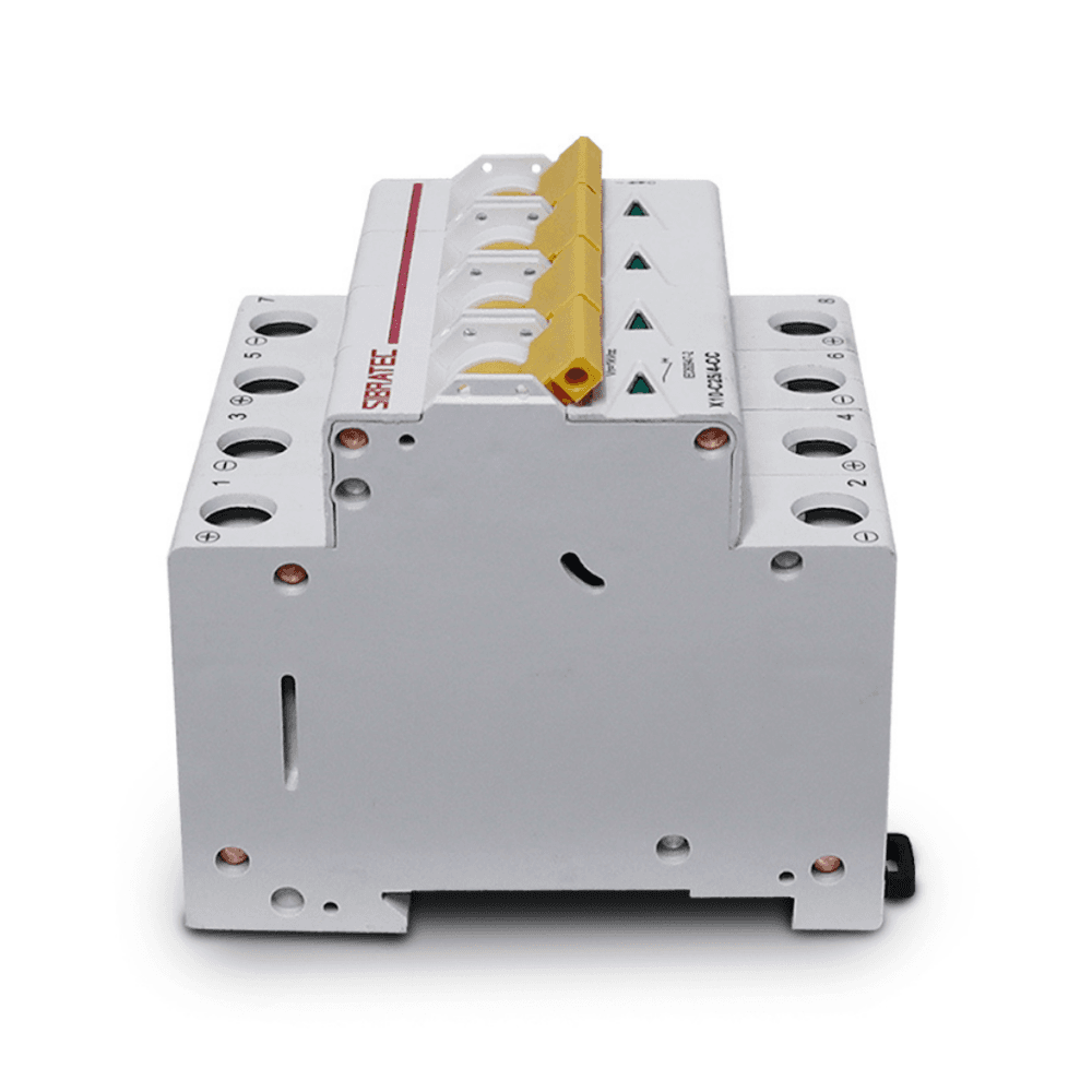 Imagem 2 de 5 do produto Disjuntor Mini Din Fotovoltaico 1000vcc | TetraPolegadasar X10 25a | Ruptura 10ka