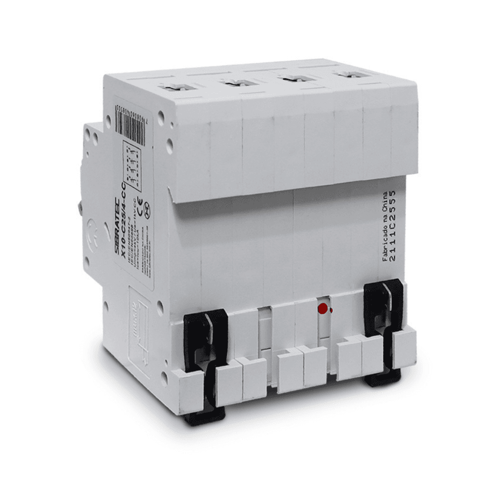 Imagem 5 de 5 do produto Disjuntor Mini Din Fotovoltaico 1000vcc | TetraPolegadasar X10 25a | Ruptura 10ka