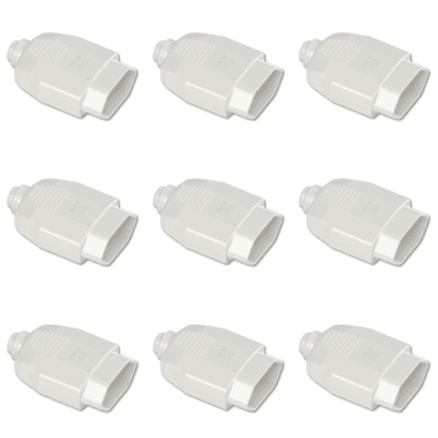 Kit Plugue Fêmea 2p+t 20a 250vca Branco 50 Peças