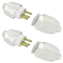 Kit Conjunto Fêmea + Macho 2p+t 20a 250vca Branco 5 Pares 9