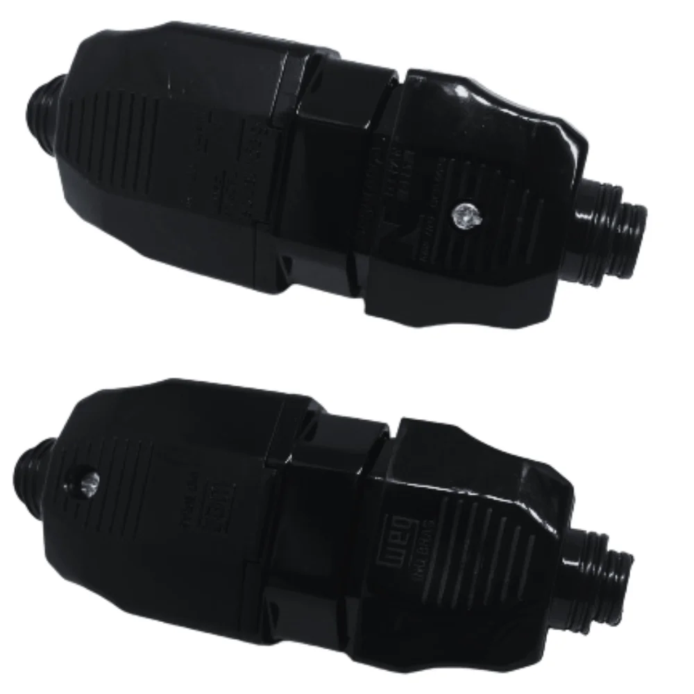 Imagem 5 de 5 do produto Kit Conjunto Fêmea + Macho 2p+t 20a 250vca Preto 5 Pares