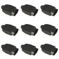 Kit Plugue Fêmea 2p+t 20a 250vca Preto 50 Peças
