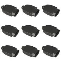 Kit Plugue Fêmea 2p+t 10a 250vca Preto 100 Peças.