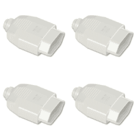 Kit Plugue Fêmea 2p+t 20a 250vca Branco 4 Peças