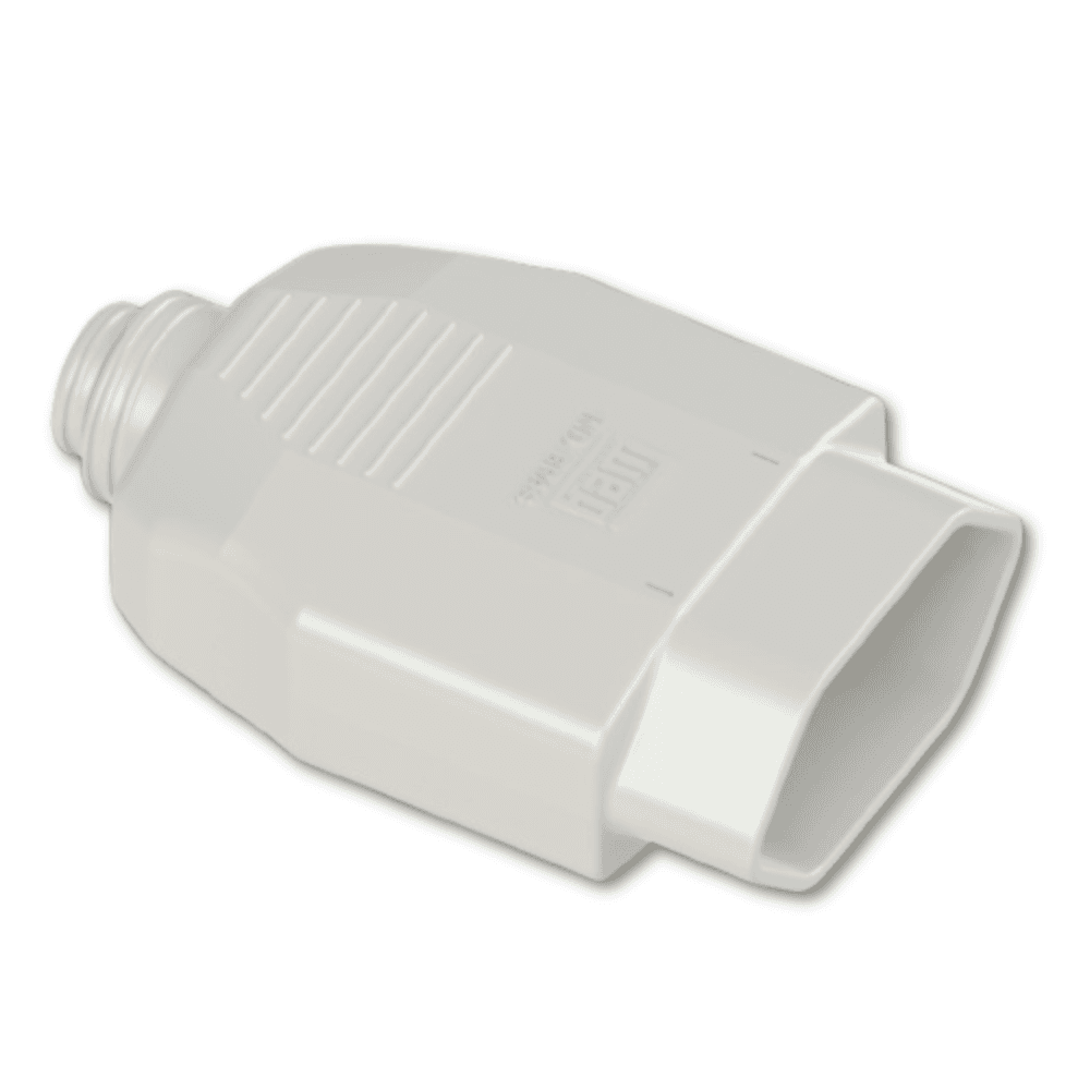 Imagem 3 de 5 do produto Kit Plugue Fêmea 2p+t 20a 250vca Branco 4 Peças