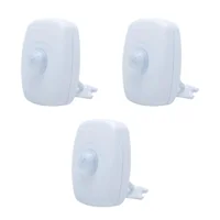 Kit Sensor De Presença De Sobrepor | Lente 180º | 6 Funções | Qa21m 3 Pçs.