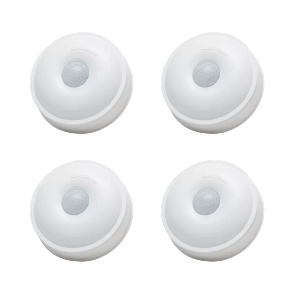 Kit Sensor De Presença De Teto | Lente 360º | 6 Funções | Qa19m 4 Pçs