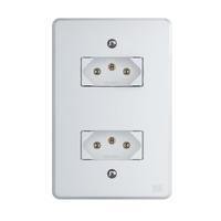 Conjunto Tomada 4x2 | 2 Módulos 2p+t 20a 250v