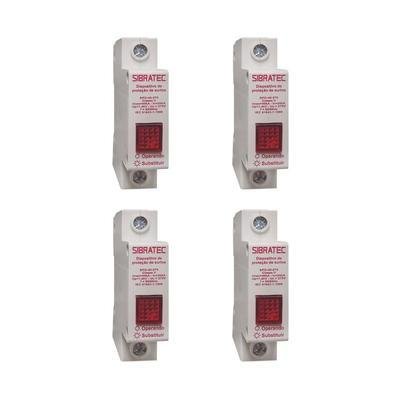 Kit Dps Protetor De Surto MonoPolegadasar | 20-40ka 275v | Classe Ii 4 Pçs