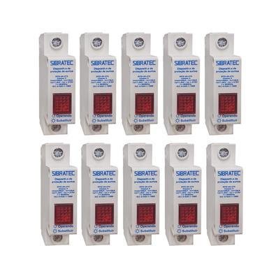 Kit Dps Protetor De Surto MonoPolegadasar | 10-20ka 275v | Classe Ii 10 Pçs