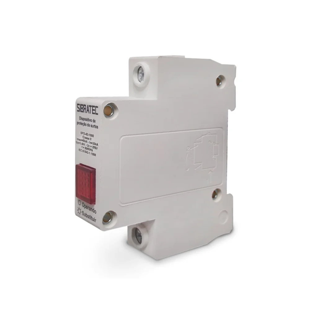 Kit Dps Protetor De Surto MonoPolegadasar | 30-60ka 275v | Classe Ii 3 Pçs.