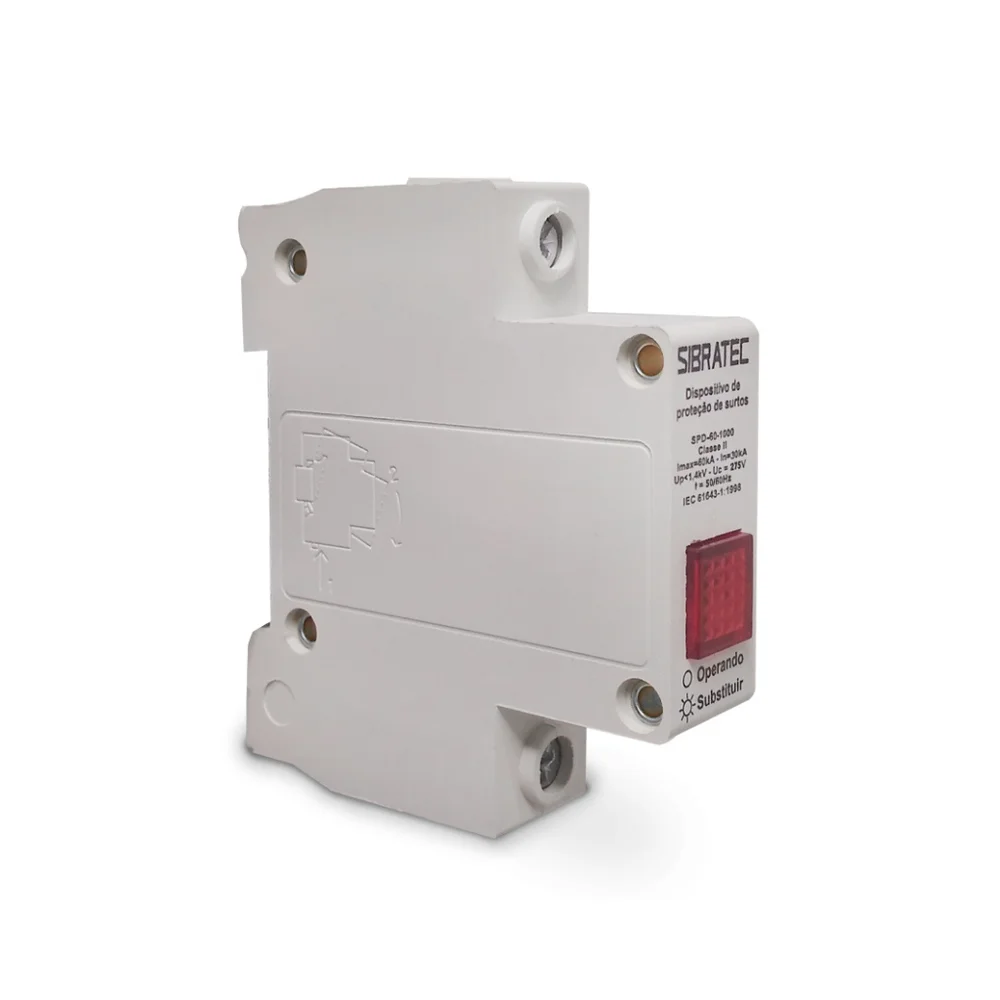 Kit Dps Protetor De Surto MonoPolegadasar | 30-60ka 275v | Classe Ii 3 Pçs.
