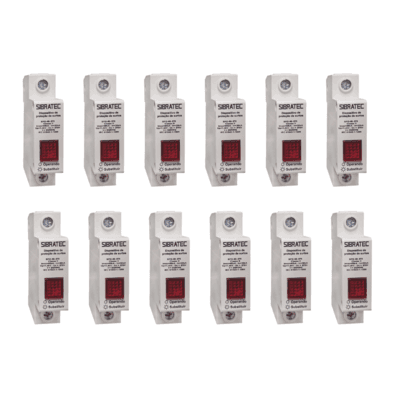 Kit Dps Protetor De Surto MonoPolegadasar | 30-60ka 275v | Classe Ii 12 Pçs