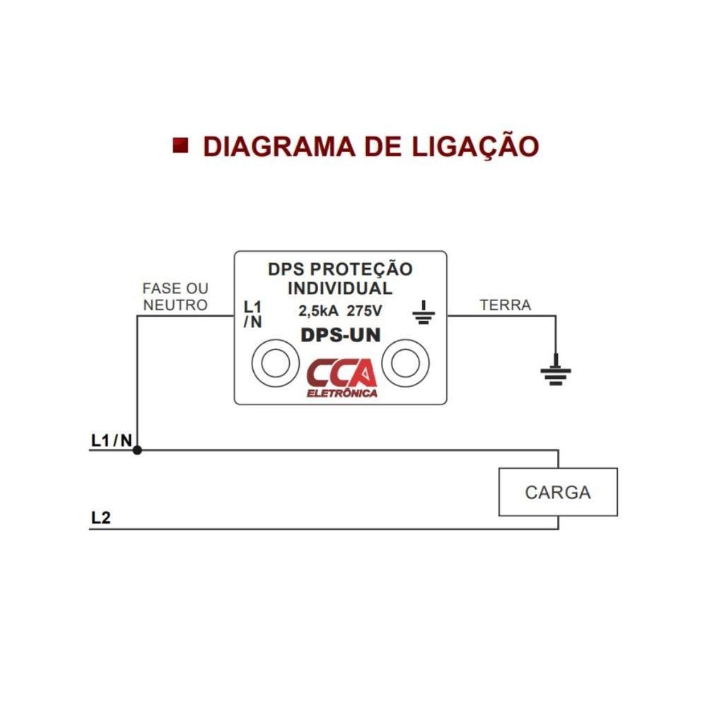 Imagem 2 de 3 do produto Kit Dps Proteção Individual 2,5ka 275v 10 Pçs