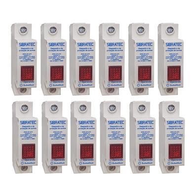 Kit Dps Protetor De Surto MonoPolegadasar | 10-20ka 275v | Classe Ii 12 Pçs