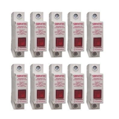 Kit Dps Protetor De Surto MonoPolegadasar | 20-40ka 275v | Classe Ii 10 Pçs