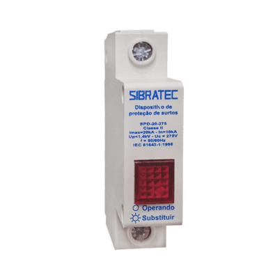 Dps Protetor De Surto MonoPolegadasar | 10-20ka 275v | Classe Ii