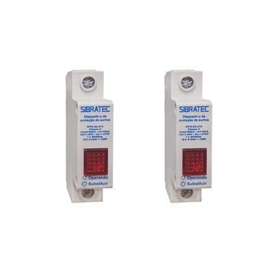 Kit Dps Protetor De Surto MonoPolegadasar | 10-20ka 275v | Classe Ii 2 Pçs
