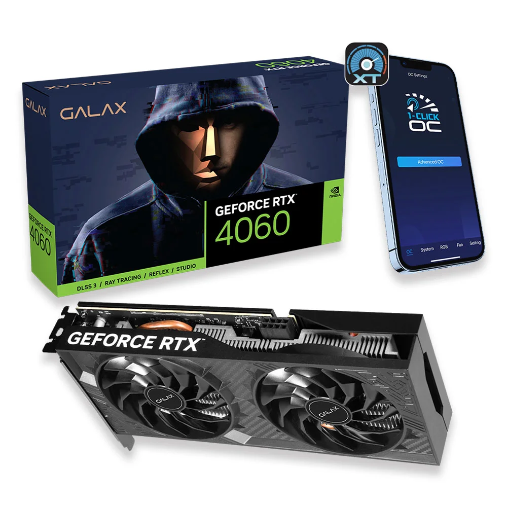 Placa De Vídeo Galax Geforce RTX 4060 KaBuM