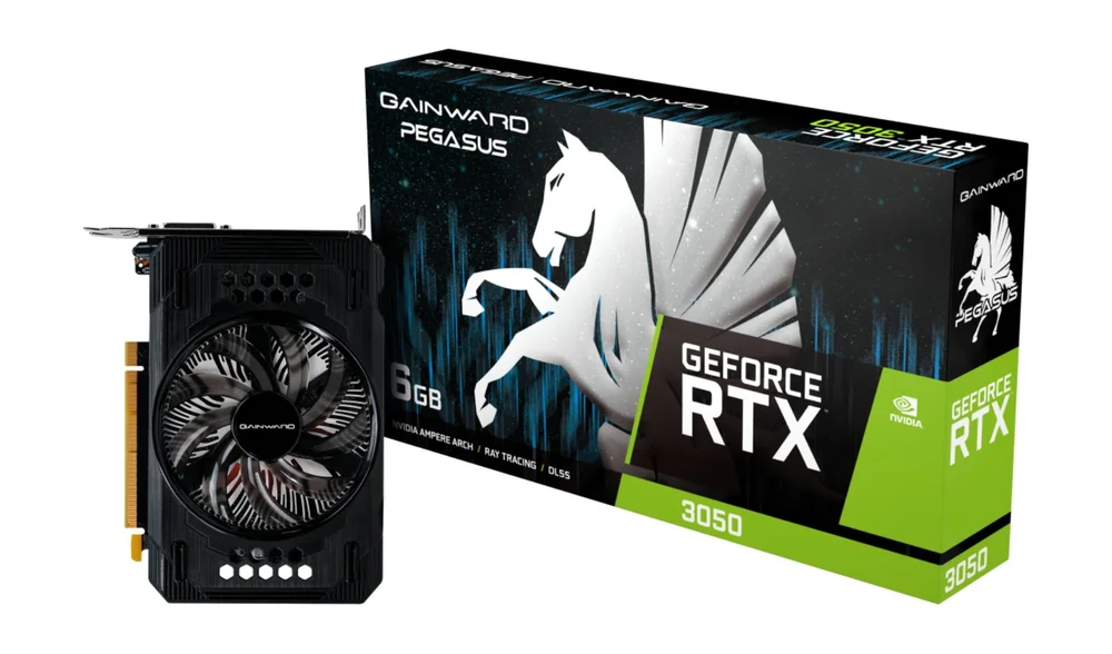 Placa De Vídeo Gainward RTX3050 Pegasus 6gb Gddr6 96bits Ne63050018je-1070e