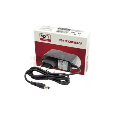 Fonte Mxt P/ Pedal 9 Vdc 1 Ampere Centro Negativo P4 - Ft0061