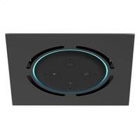 Suporte Quadrado De Embutir Teto Para Alexa Echo Dot 3 Cor Preto