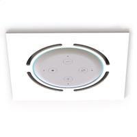 Suporte Quadrado De Embutir Teto Para Alexa Echo Dot 3 Cor Branco