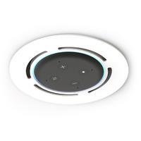 Suporte Redondo De Embutir Teto Para Alexa Echo Dot 3 Cor Branco