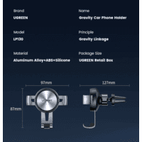 Suporte De Telefone Para Carro Ugreen Com Gancho