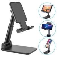 Suporte Para Celular Tablet De Mesa Reunião Video Aula Call - Cor Preta