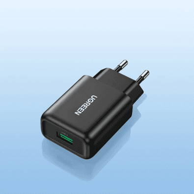 Carregador Usb 3.0 Ugreen Qc 18w Para O Telefone Móvel Carga Rápida Qc3.0 18w 1 Porta