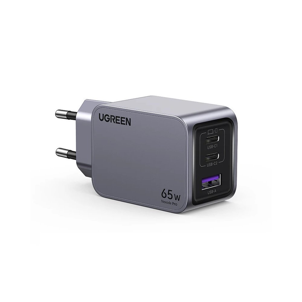 Carregador Usb Ugreen Tipo C Carregamento Rápido 4.0 3.0 Portas Gan 65w Ue