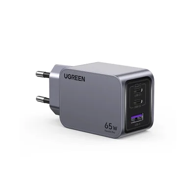 Carregador Usb Ugreen Tipo C Carregamento Rápido 4.0 3.0 Portas Gan 65w Ue
