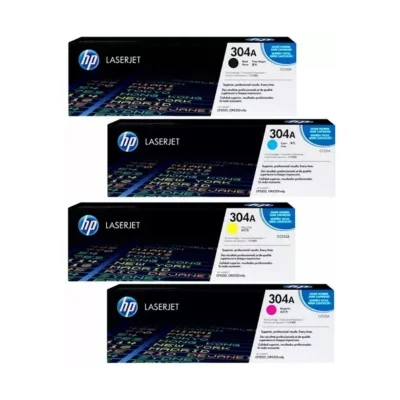 Kit 4x Cores Toner 304A CP2025DN CM2320N B+C+Y+M