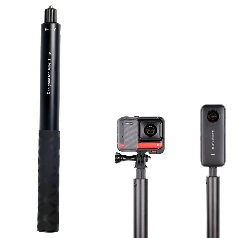 Bastão Selfie Invisível De Travar 112cm Para Câmeras De Ação 360º Bastão Selfie Invisível De Travar 112cm Para Câmeras De Ação 360º