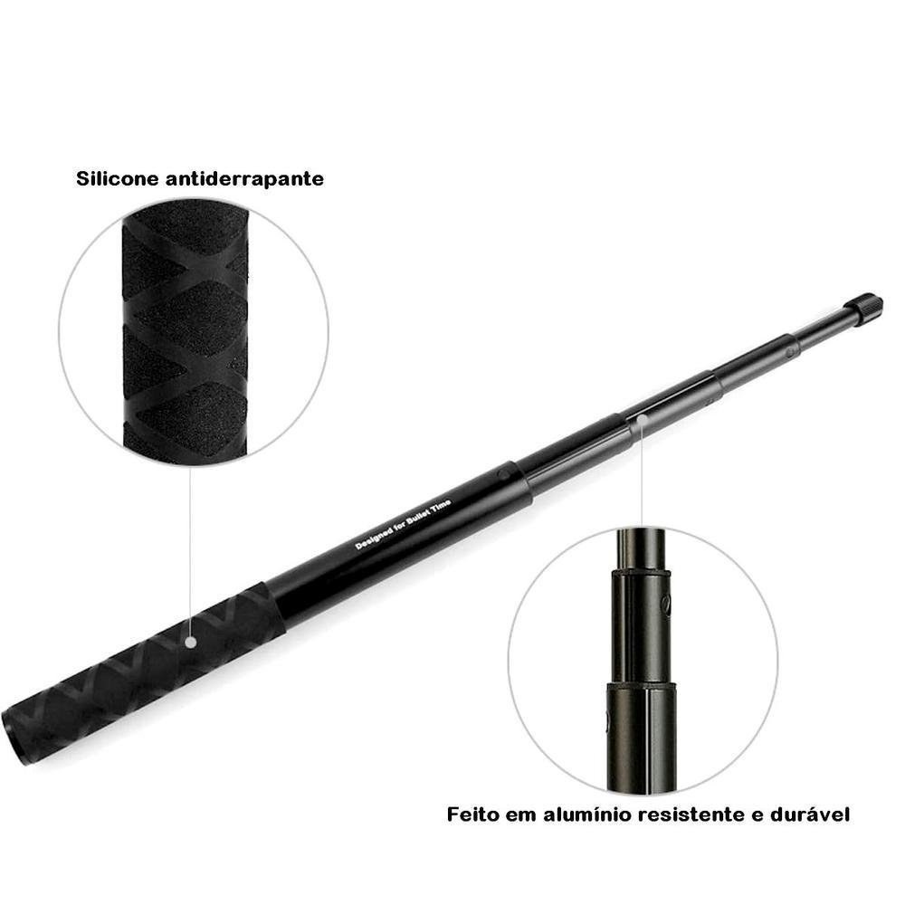 Bastão Selfie Invisível De Travar 112cm Para Câmeras De Ação 360º Bastão Selfie Invisível De Travar 112cm Para Câmeras De Ação 360º