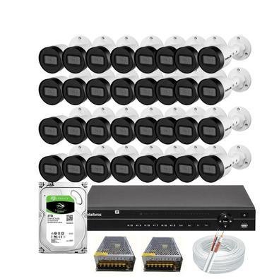 Kit Intelbras 32 Câmeras Vhd 1130 30m Dvr Mhdx 1232 Hd 3TB