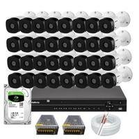 Kit Cftv Intelbras 32 Câmeras Dvr 32 Canais Mhdx 1232 Hd 3TB