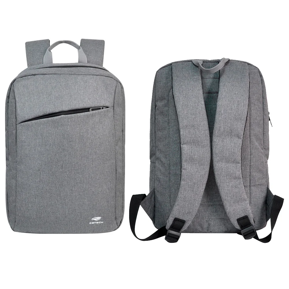 Imagem 5 de 5 do produto Mochila Para Notebook C3tech Mc-50gy Cinza