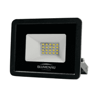 Refletor Blumenau De Led Slim 20w Preto Bivolt 6500k Luz Fria