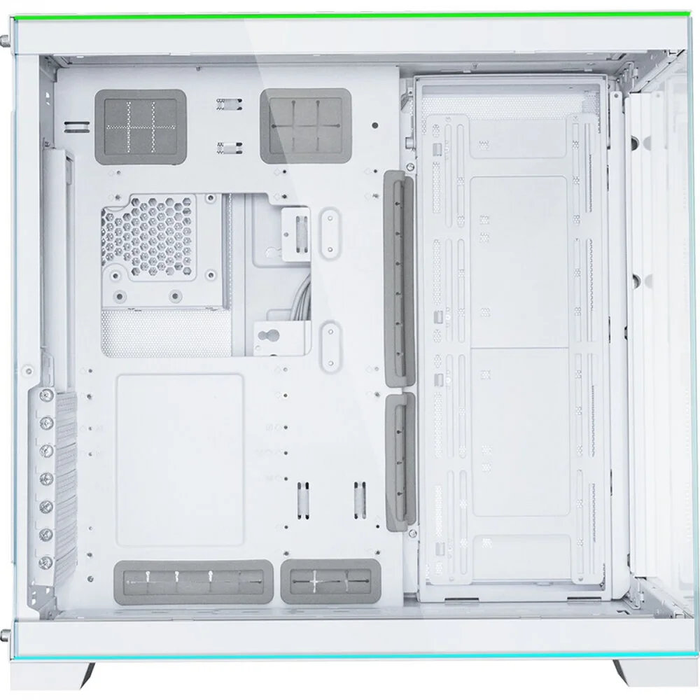 Imagem 2 de 5 do produto Gabinete Gamer Lian Li O11d Evo RGB, Mid Tower, E-ATX, Vidro Temperado, Sem Fonte, Sem Fan, Branco - O11deRGBw
