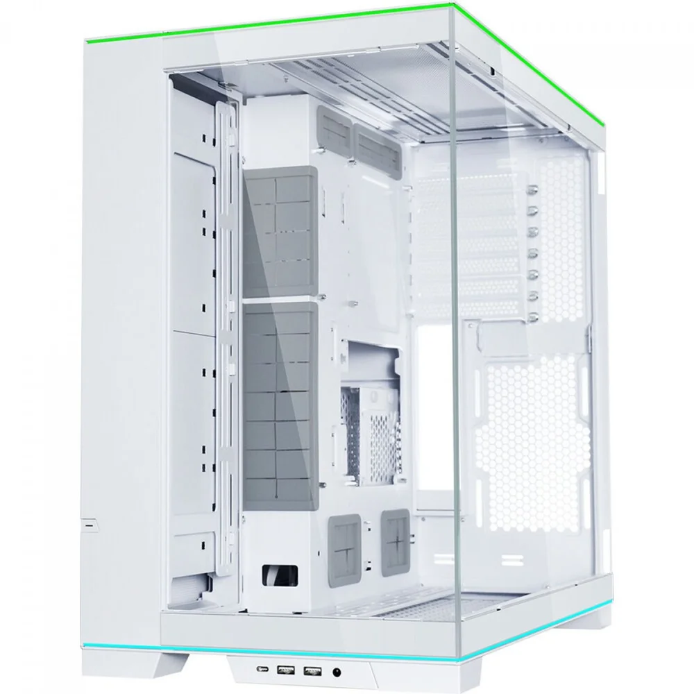 Imagem 4 de 5 do produto Gabinete Gamer Lian Li O11d Evo RGB, Mid Tower, E-ATX, Vidro Temperado, Sem Fonte, Sem Fan, Branco - O11deRGBw