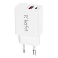 Carregador Tomada Kafei, 20w, USB -a, Branco - Kibwcp001