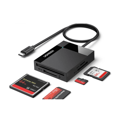 Leitor De Cartão 4-em-1 Ugreen Usb3.0/usb-c Sd Micro Usb-c 4 Em 1