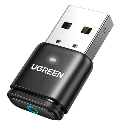 Usb Transmissor Ugreen Bluetooth 5.3 Aptx Hd Ad Adaptador De Áudio Para Ps5 Bluetooth 5.3