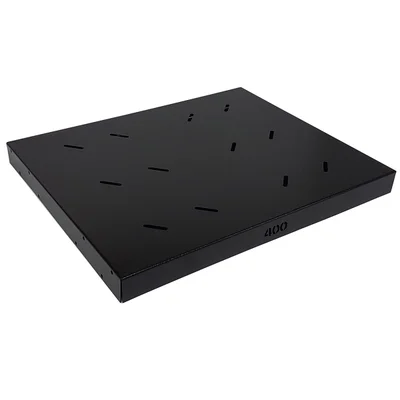 Bandeja Fixa Para Rack 19" Gforce, 19" X 400mm, 4 Pontos De Fixação, Preto - 668